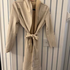 Elegant Cream Women's Coat